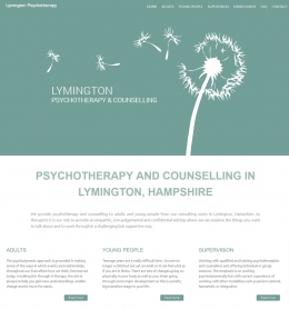 Psychotherapy website example